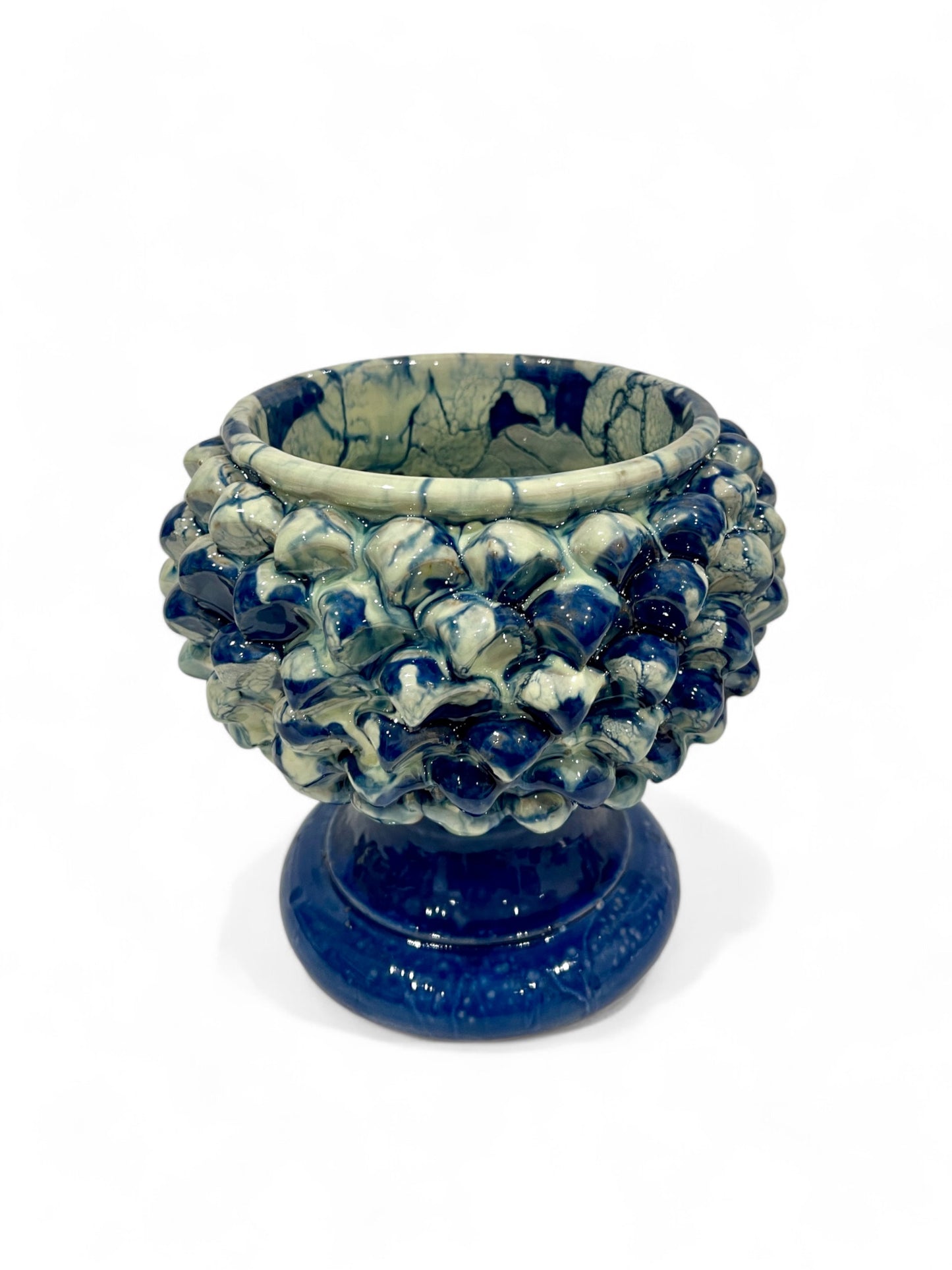 Medium Sicilian Pine Cone Pedestal Bowl, 20 cm