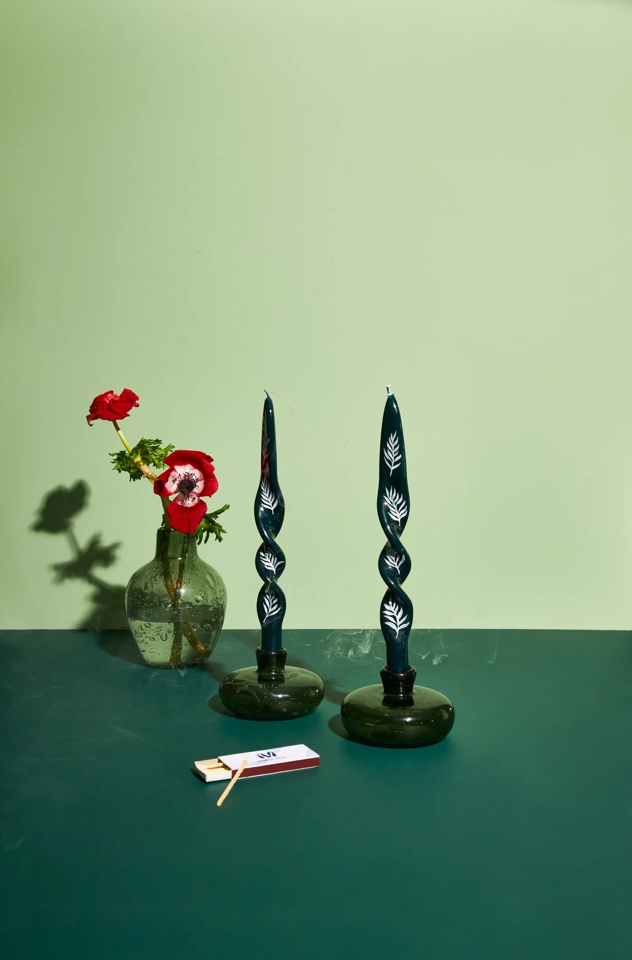 Bubble Glass Candleholder, Set of 2