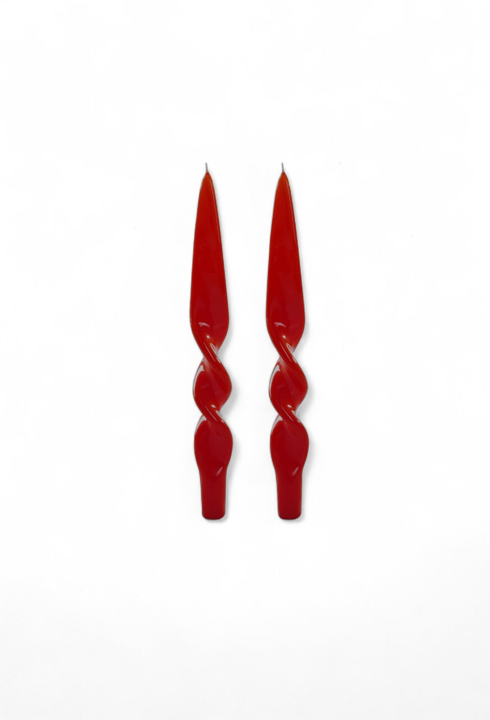 Lacquered Twist Candles, Set of 2