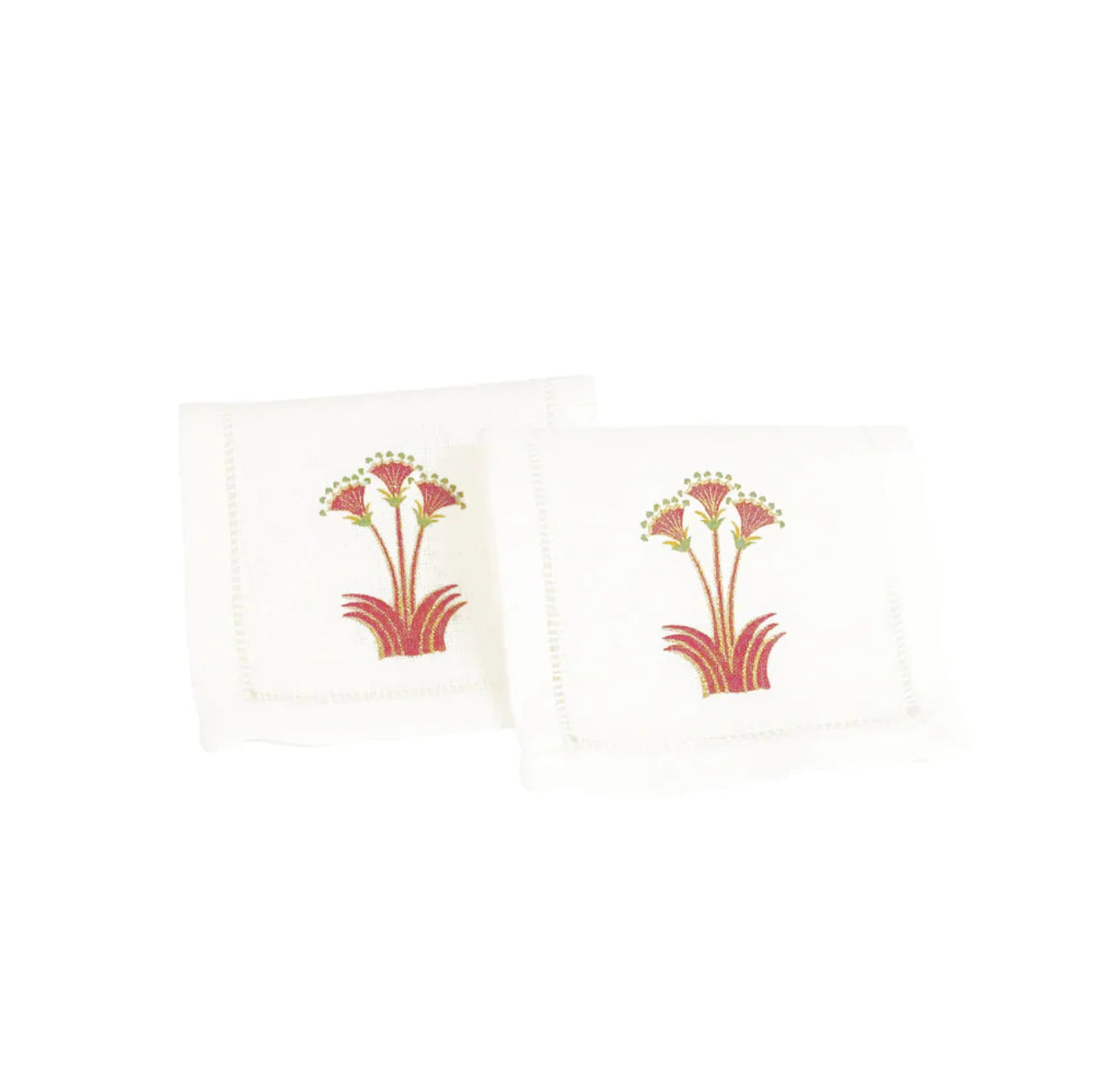 Lotus Nile Cocktail Napkins, Set of 4
