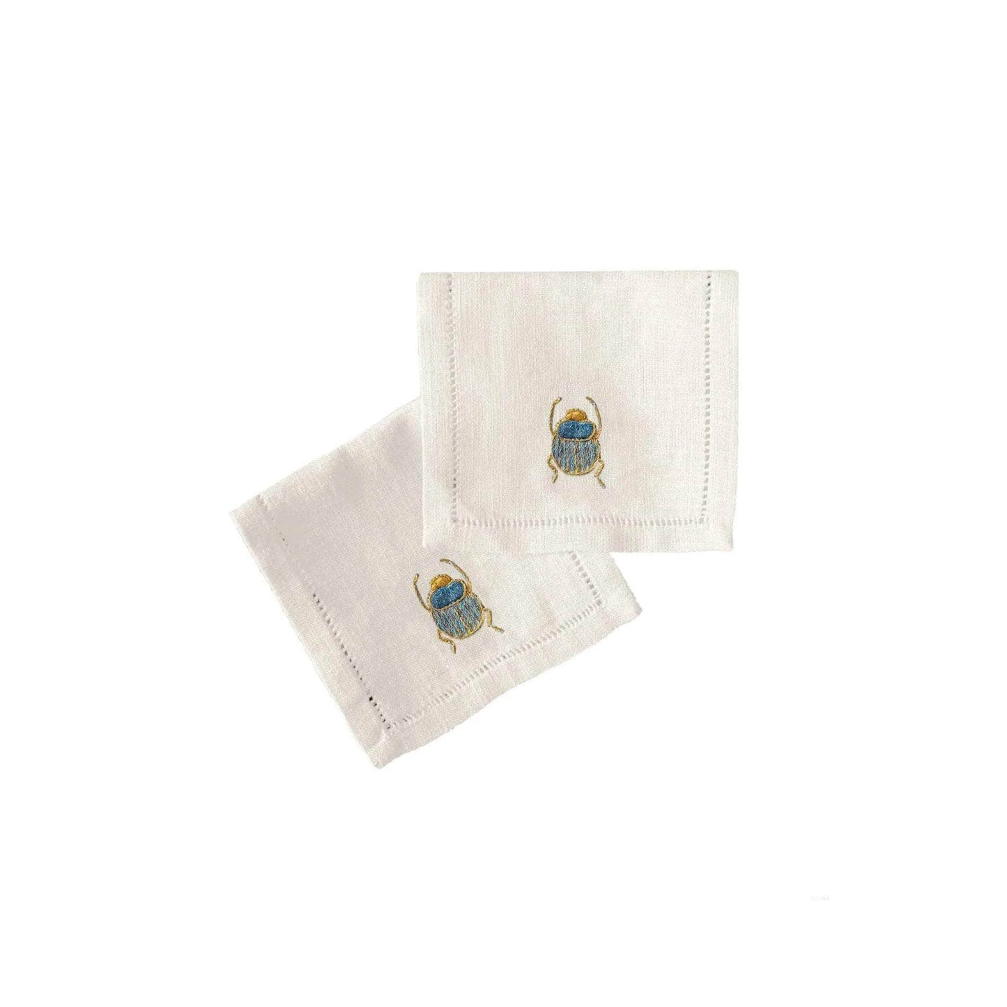 Scarab Cocktail Napkins, Set of 4