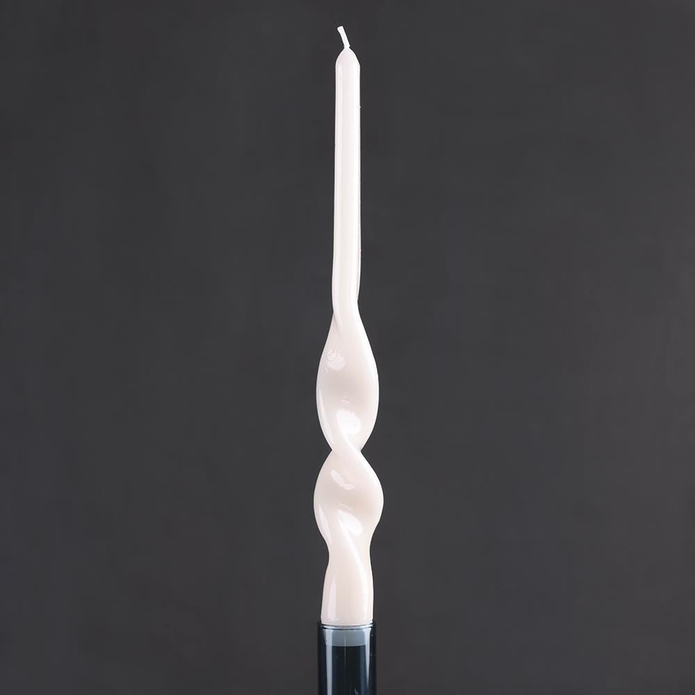 Lacquered Twist Tapered Candles, Set of 2