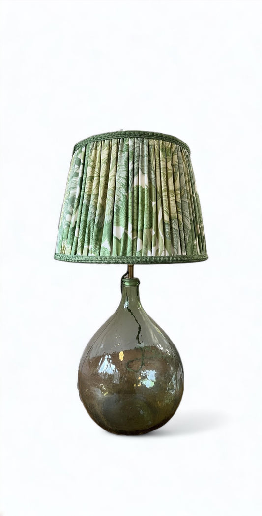 Large Antique French Demijohn Lamp