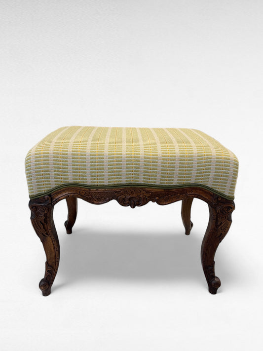 Antique Victorian Carved Footstool