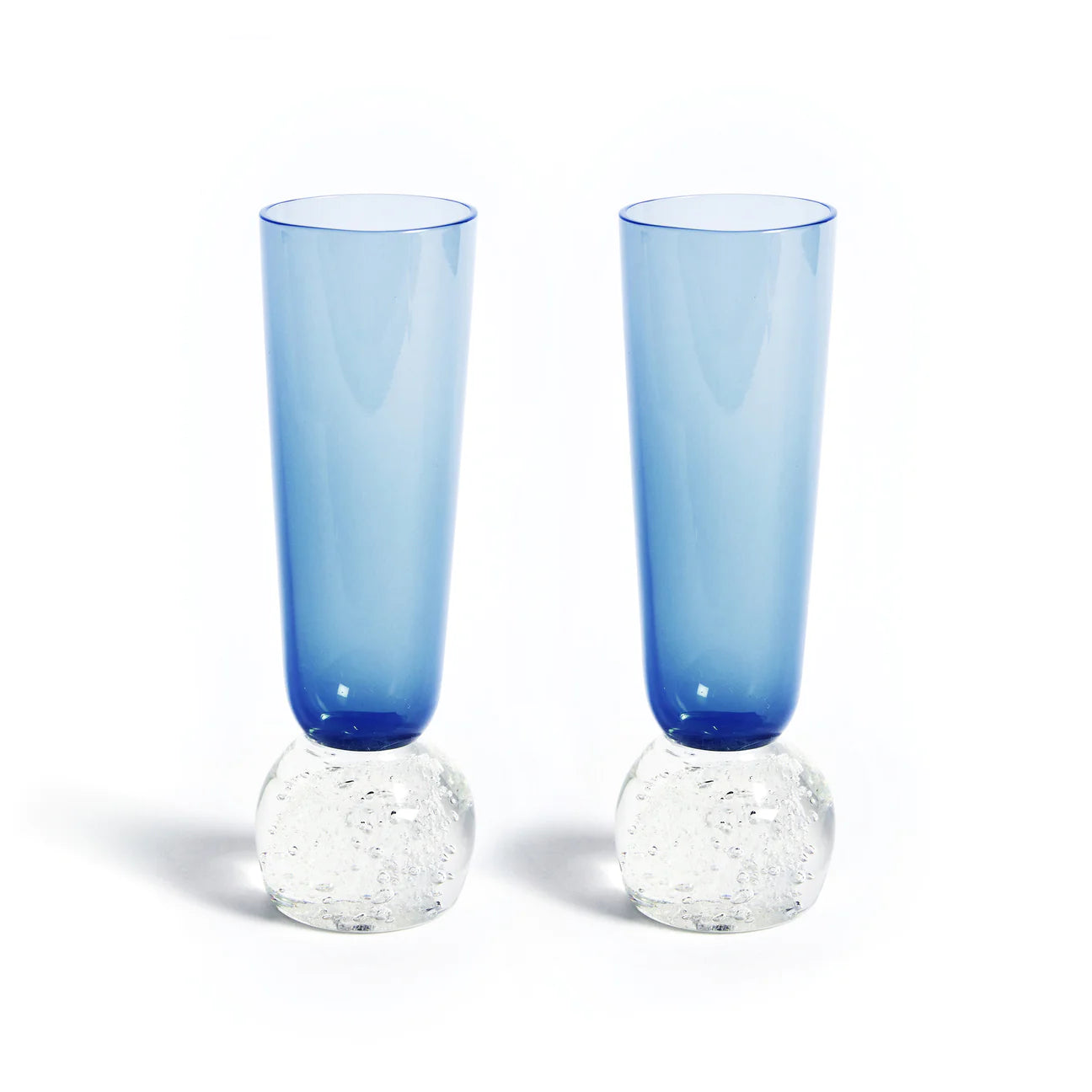 Bubble Glass Champagne Flute, Set of 2